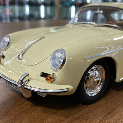 GT Spirit 1/18 Porsche 356B 2000 GS Carrera 2 1962 Beige Resin Model - detailed die-cast style model