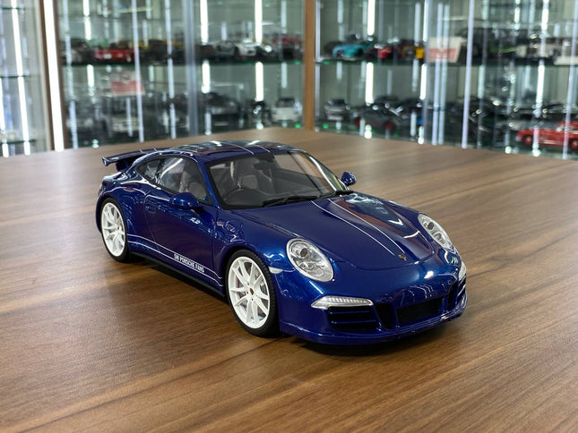GT Spirit 1/18 Resin Porsche 911 Carrera 4S 5M FANS Blue - detailed collector display model