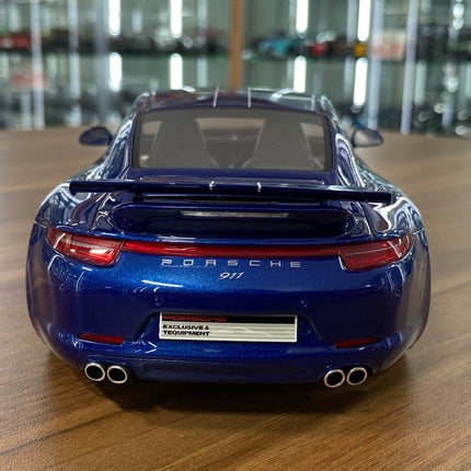 GT Spirit 1/18 Resin Porsche 911 Carrera 4S 5M FANS Blue - premium collector scale model