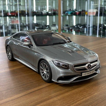 GT Spirit Mercedes Benz S 63 AMG 1/18 Resin Diecast Model Grey Limited 1000 pcs - detailed collector display model