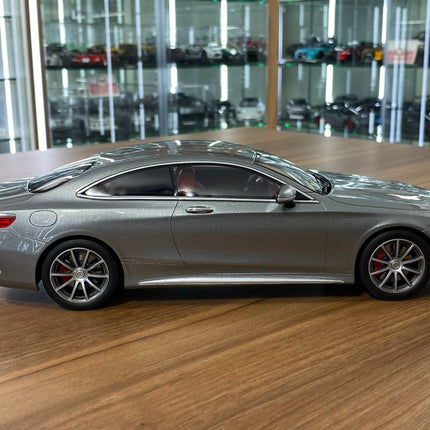 GT Spirit Mercedes Benz S 63 AMG 1/18 Resin Diecast Model Grey Limited 1000 pcs - collectible scale model car