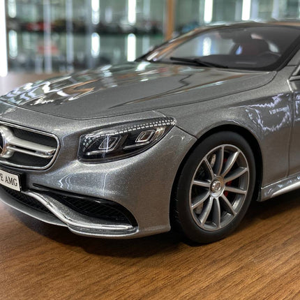 GT Spirit Mercedes Benz S 63 AMG 1/18 Resin Diecast Model Grey Limited 1000 pcs - scale model for display
