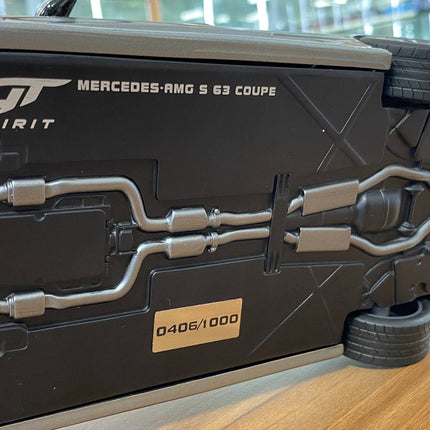 GT Spirit Mercedes Benz S 63 AMG 1/18 Resin Diecast Model Grey Limited 1000 pcs - scale model collectible piece