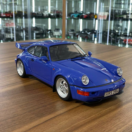GT Spirit Porsche 911 (964) Carrera RS 3.8 1992 Blue 1/18 Resin Model - detailed collector display model