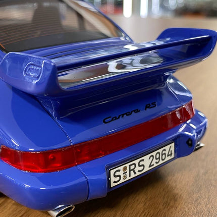 GT Spirit Porsche 911 (964) Carrera RS 3.8 1992 Blue 1/18 Resin Model - scale model for display