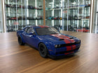 GT Spirit 1/18 Dodge Challenger SRT Super Stock 2021 Blue/Red Stripes Resin Model - detailed collector display model