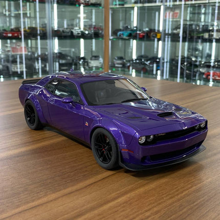 GT Spirit 1:18 Resin Dodge Challenger R/T Scat Pack Widebody 2019 Purple Limited Edition - detailed collector display model