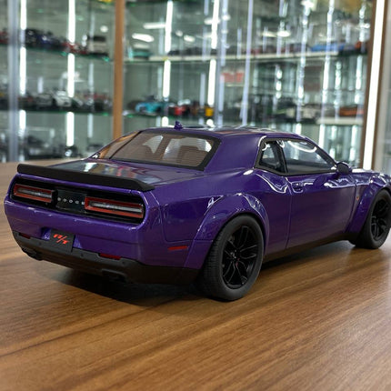 GT Spirit 1:18 Resin Dodge Challenger R/T Scat Pack Widebody 2019 Purple Limited Edition - fine detailed model replica