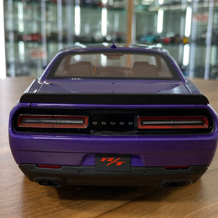 GT Spirit 1:18 Resin Dodge Challenger R/T Scat Pack Widebody 2019 Purple Limited Edition - premium collector scale model