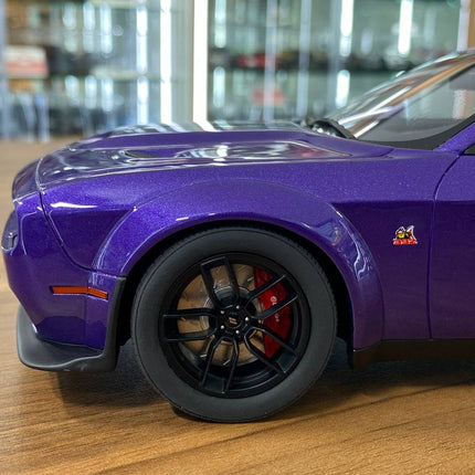 GT Spirit 1:18 Resin Dodge Challenger R/T Scat Pack Widebody 2019 Purple Limited Edition - scale model for display