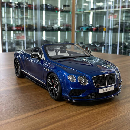 GT Spirit Bentley Continental GT V8 S 2015 1:18 Blue Resin Limited Model Car - detailed collector display model