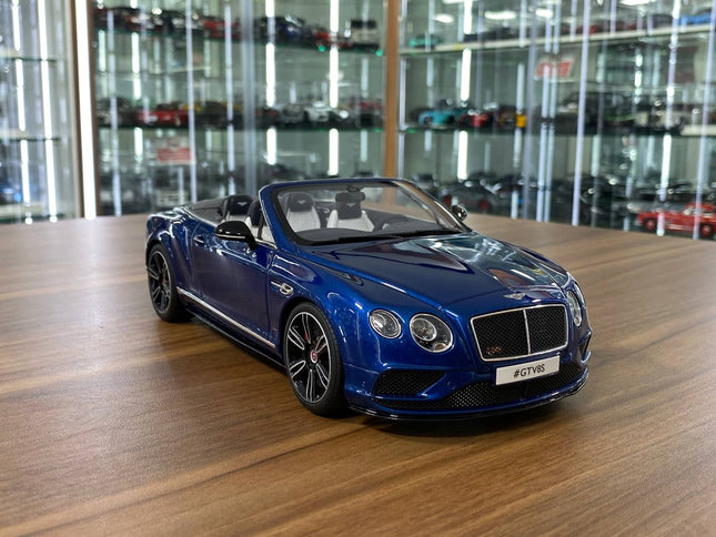 GT Spirit Bentley Continental GT V8 S 2015 1:18 Blue Resin Limited Model Car - detailed collector display model