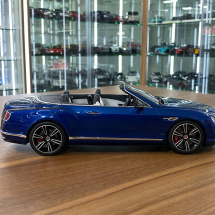 GT Spirit Bentley Continental GT V8 S 2015 1:18 Blue Resin Limited Model Car - collectible scale model car