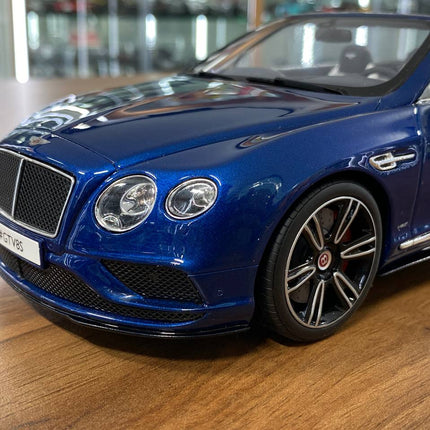 GT Spirit Bentley Continental GT V8 S 2015 1:18 Blue Resin Limited Model Car - scale model for display