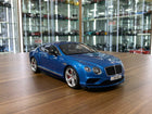 GT Spirit 1:18 Bentley Continental GT V8 S 2015 Blue Resin Model Limited Edition - detailed collector display model