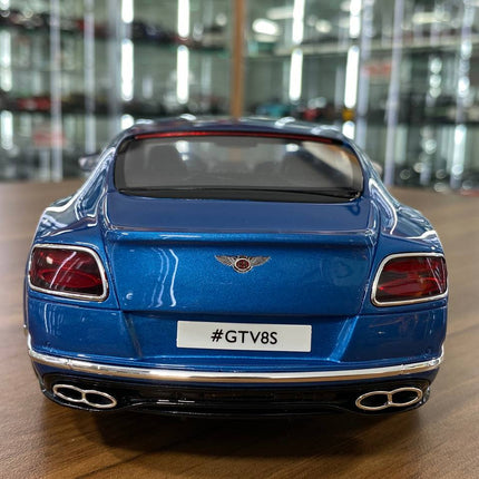 GT Spirit 1:18 Bentley Continental GT V8 S 2015 Blue Resin Model Limited Edition - premium collector scale model