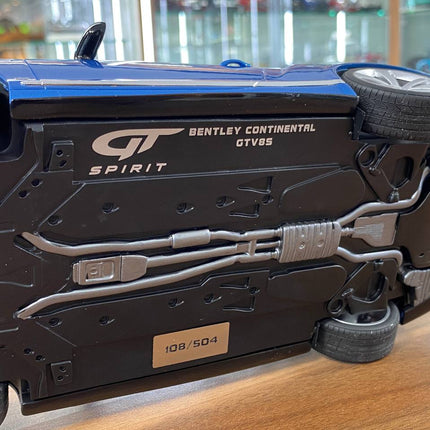 GT Spirit 1:18 Bentley Continental GT V8 S 2015 Blue Resin Model Limited Edition - showroom-quality model replica