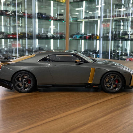 GT Spirit 1:18 Nissan GT-R50 BY ITALDESIGN 2018 Grey Metallic Copper Model Car - fine detailed model replica
