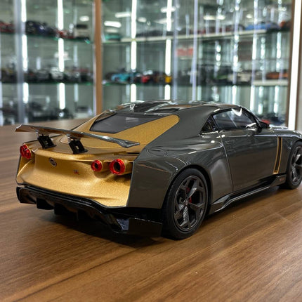 GT Spirit 1:18 Nissan GT-R50 BY ITALDESIGN 2018 Grey Metallic Copper Model Car - scale model for display