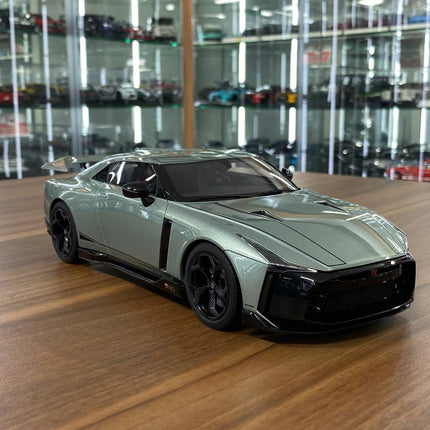 GT Spirit 1:18 Nissan GT-R50 2021 Green Resin Diecast Model - detailed collector display model