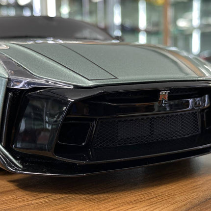 GT Spirit 1:18 Nissan GT-R50 2021 Green Resin Diecast Model - studio product photo of the scale model