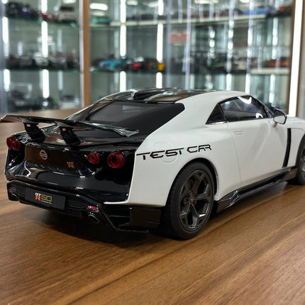 GT Spirit 1:18 Nissan GT-R50 Test Car 2020 White/Black Resin Model - fine detailed model replica