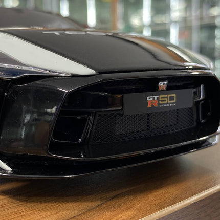 GT Spirit 1:18 Nissan GT-R50 Test Car 2020 White/Black Resin Model - premium collector scale model