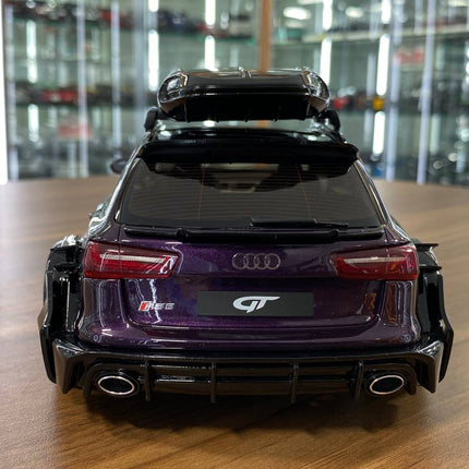 GT Spirit Audi RS 6 Avant C7 Widebody 1/18 Dark Purple Resin Model - scale model for display