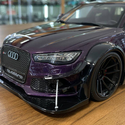 GT Spirit Audi RS 6 Avant C7 Widebody 1/18 Dark Purple Resin Model - collector edition scale model