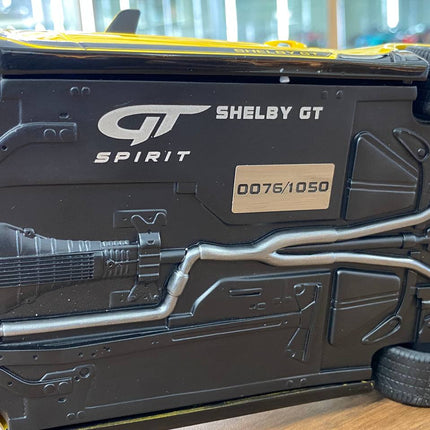 1/18 Resin GT Spirit FORD Mustang Shelby GT 2015 Yellow / Black stripes Limited 1050 pcs - showroom-quality model replica