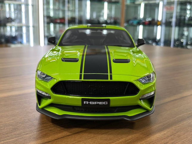 GT Spirit 1/18 Ford Mustang R-Spec 2021 Resin Diecast Model Car - studio product photo of the scale model