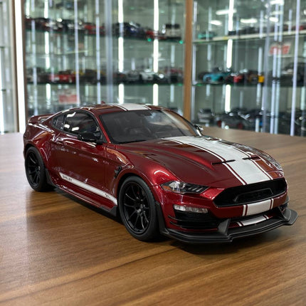 GT Spirit Ford Mustang Shelby Super Snake 2020 1:18 Red/White Stripe Resin Model - detailed collector display model