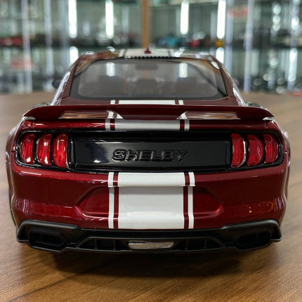 GT Spirit Ford Mustang Shelby Super Snake 2020 1:18 Red/White Stripe Resin Model - premium collector scale model