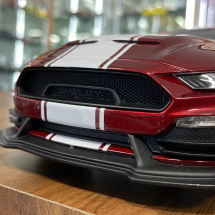 GT Spirit Ford Mustang Shelby Super Snake 2020 1:18 Red/White Stripe Resin Model - scale model for display