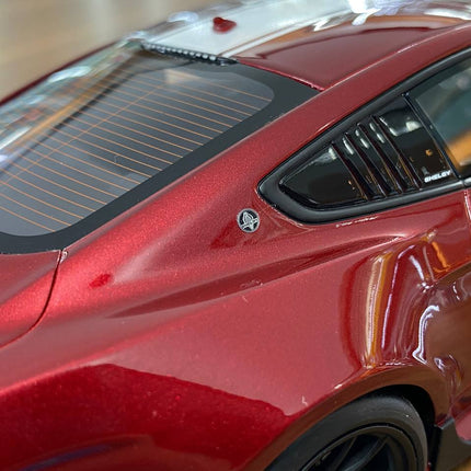GT Spirit Ford Mustang Shelby Super Snake 2020 1:18 Red/White Stripe Resin Model - detailed die-cast style model