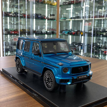 1/18 Resin GT Spirit Mercedes Benz AMG G63 2024 Hyperblue Magno Limited 999 Pcs - detailed collector display model