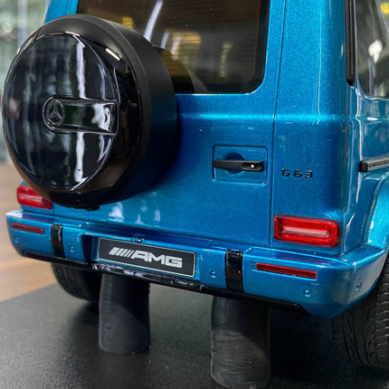 1/18 Resin GT Spirit Mercedes Benz AMG G63 2024 Hyperblue Magno Limited 999 Pcs - showroom-quality model replica