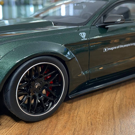 GT Spirit Ford Mustang Shelby GT500 LB Works 2020 Dark Green 1:18 Resin - detailed die-cast style model