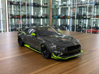GT Spirit Ford Mustang RTR Spec-5 10th Anniversary 2021 1/18 Resin Model Grey/Green - detailed collector display model
