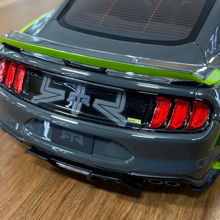 GT Spirit Ford Mustang RTR Spec-5 10th Anniversary 2021 1/18 Resin Model Grey/Green - detailed die-cast style model