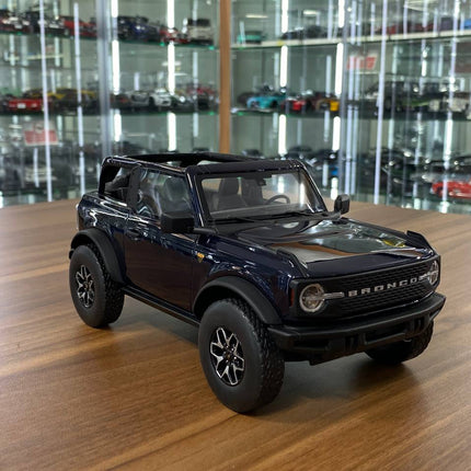 GT Spirit Ford Bronco Badlands Edition 2022 1:18 Dark Blue Resin Model Car - detailed collector display model