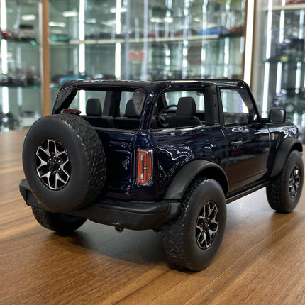 GT Spirit Ford Bronco Badlands Edition 2022 1:18 Dark Blue Resin Model Car - fine detailed model replica