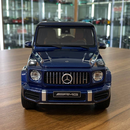 GT Spirit Mercedes-Benz AMG G 63 W464 1:18 Resin Model Blue Metallic - studio product photo of the scale model