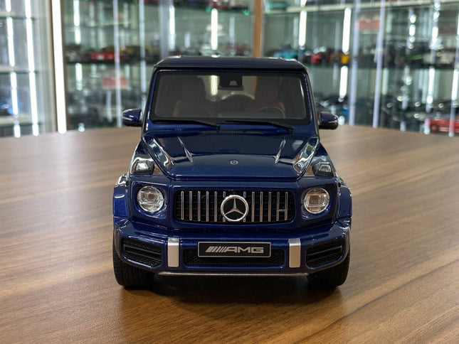 GT Spirit Mercedes-Benz AMG G 63 W464 1:18 Resin Model Blue Metallic - studio product photo of the scale model