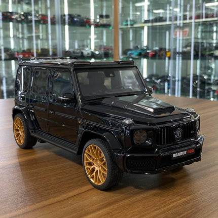 GT Spirit Mercedes Benz G 63 BRABUS 800 Widestar 1:18 Black Gold Rim Resin Model Car - detailed collector display model