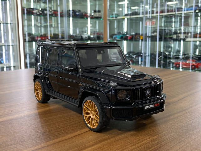 GT Spirit Mercedes Benz G 63 BRABUS 800 Widestar 1:18 Black Gold Rim Resin Model Car - detailed collector display model