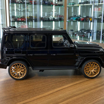 GT Spirit Mercedes Benz G 63 BRABUS 800 Widestar 1:18 Black Gold Rim Resin Model Car - collectible scale model car