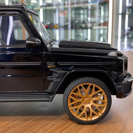 GT Spirit Mercedes Benz G 63 BRABUS 800 Widestar 1:18 Black Gold Rim Resin Model Car - scale model for display