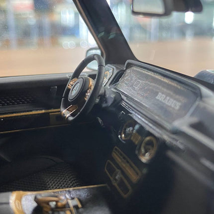 GT Spirit Mercedes Benz G 63 BRABUS 800 Widestar 1:18 Black Gold Rim Resin Model Car - scale model collectible piece