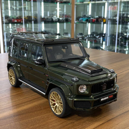 GT Spirit Mercedes-Benz G 63 BRABUS 700 Widestar 1/18 Resin Model Olive Green - detailed collector display model